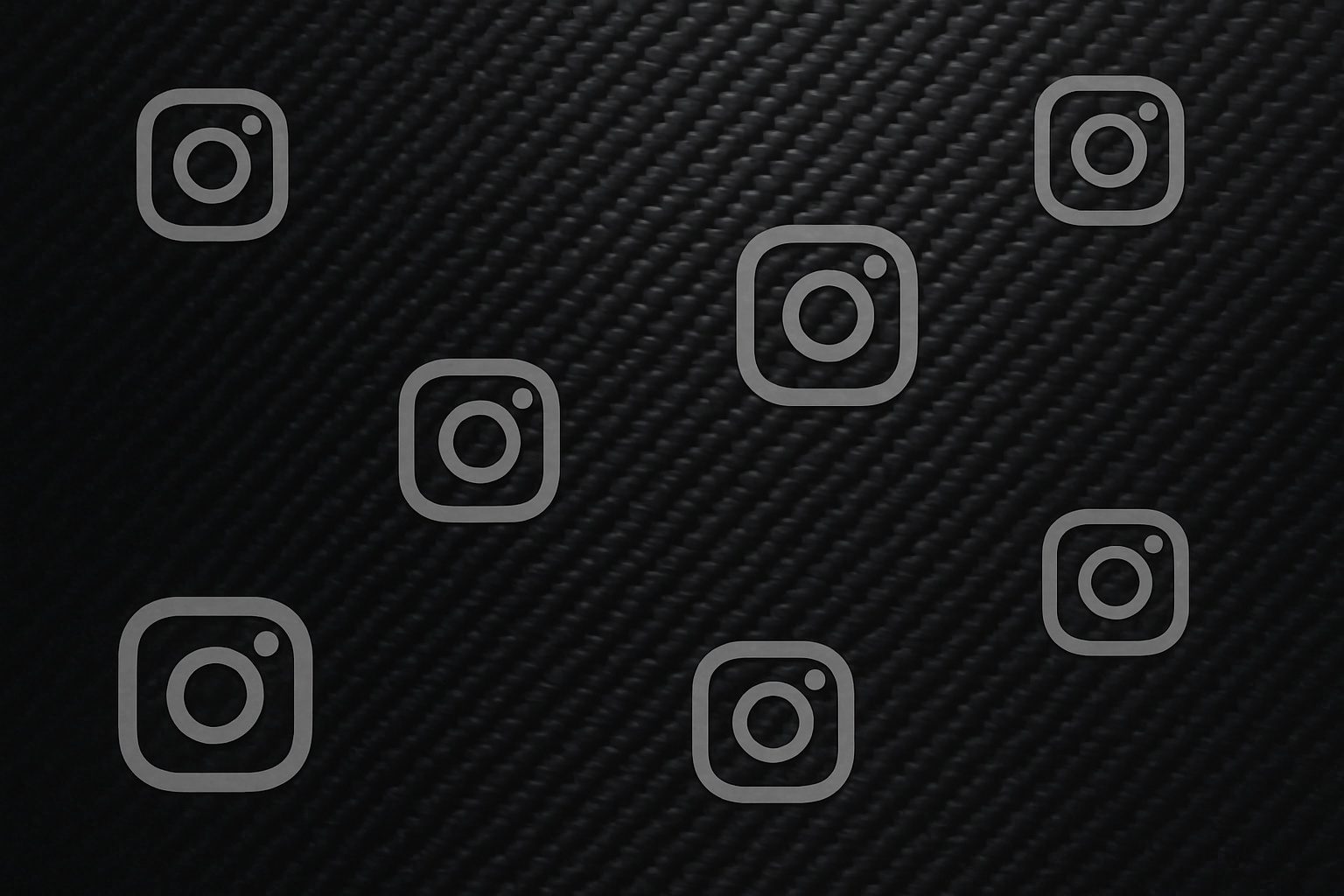ADD SOME INSTAGRAM LOGOS IN A LIGHT GREY